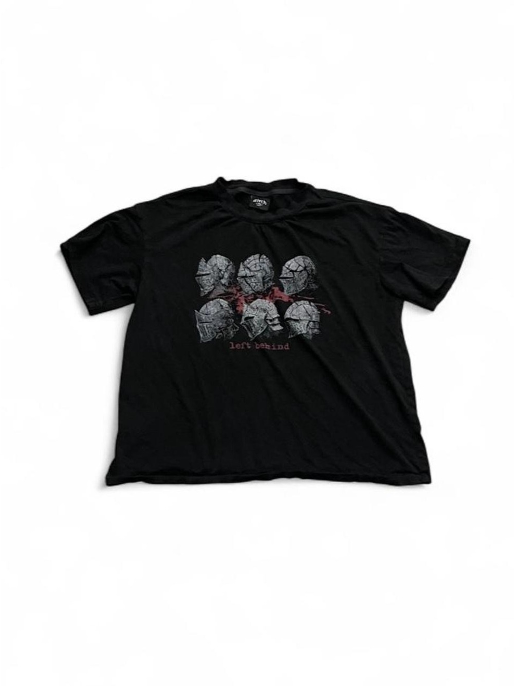 Ditch LA Graphic Tee Gladiator Berserk “Left Behind” T-Shirt Fit Boxy Small Y2K